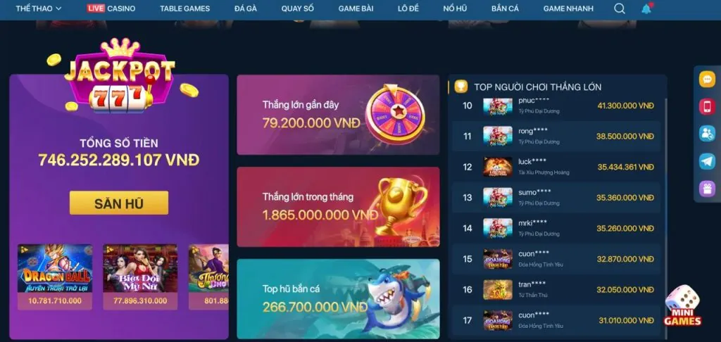 Tiền Thưởng Nạp Lại Hàng Tuần/Tháng